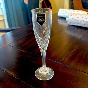 New with tag Lenox Debut Gold crystal champagne flute